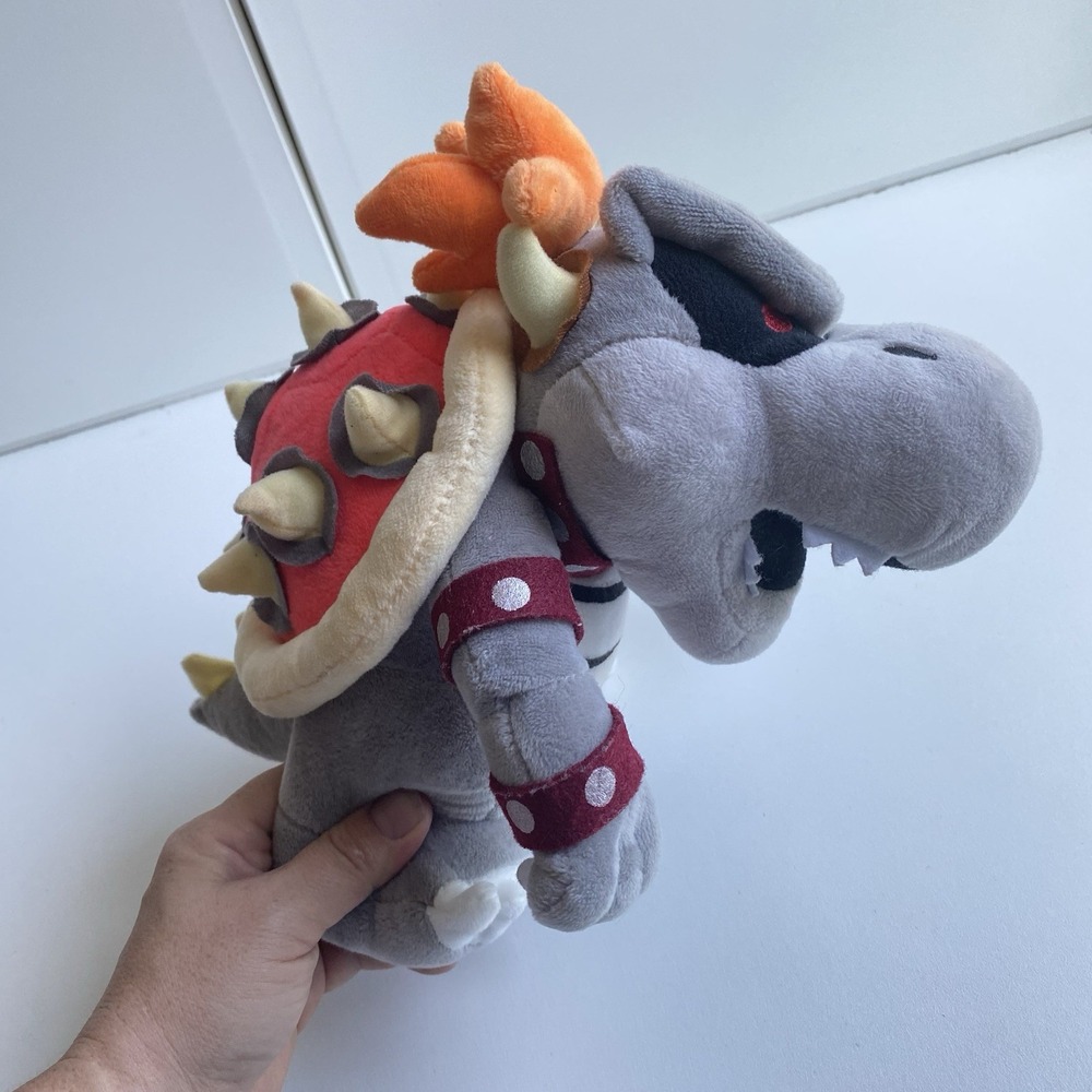 Super Mario Bros Dry‎ Bones Bowser Plush  Stuffed Toy Nintendo San-ei Co. 10"